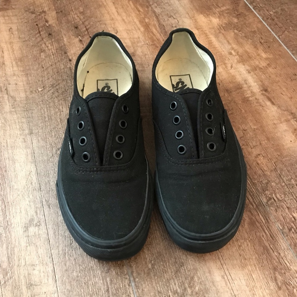 All Black Vans